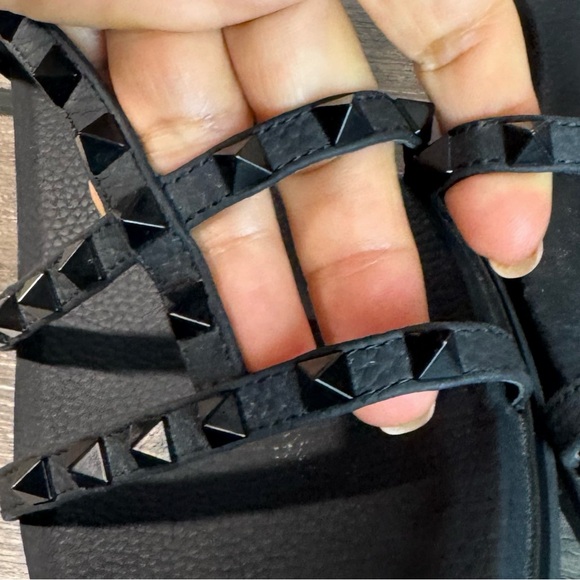 Vaneli Nelina Black Studded Sandals size 8.5 $100 EUC - Picture 9 of 11